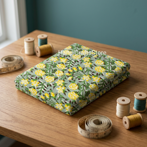 Hand Block Printed 100% Cotton Organic Woven Floral <b>Medium</b> Weight Cotton Printed <b>Fabric</b> Yards Women Dress <b>Fabric</b> - Product Image 4