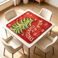Tapis de Mahjong de Noël de Luxe Moderne avec Dos Antidérapant en Caoutchouc et Surface en Feutre Imperméable pour Jeux de Poker et de Cartes OEM ODM
