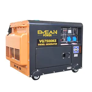 Chất Lượng Tốt 5kw Làm Mát Bằng Không Khí Máy Phát Điện 6kw Im Lặng Máy Phát Điện Diesel Để Bán