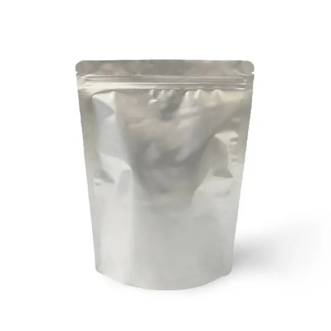 Pochette de café en papier d'aluminium laminé, impression personnalisée, emballage sous vide, fermeture éclair