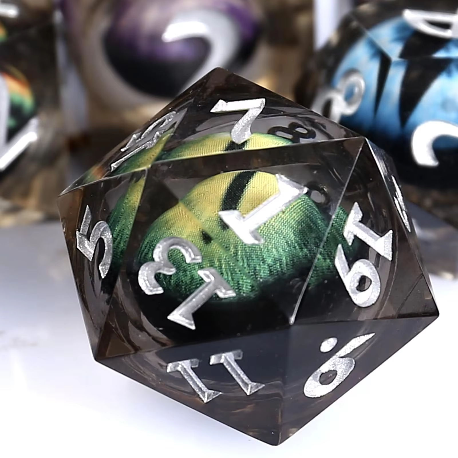 Resin Eye Dice-seven Color