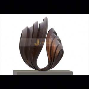 ANW6651 Escultura Artística Grande de Acero Inoxidable Estilo Art Deco para Jardín y Instalaciones Públicas - Product Image 5