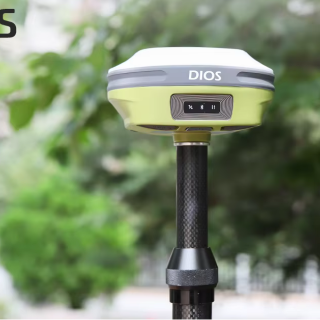 Latest Hot Sale DIOS Survey Equipment with 1408 Channels IMU Dual Cameras 3D Visual Base and Rover IP67 Rated