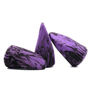 JLY-esponjas de <span class=keywords><strong>maquillaje</strong></span> de belleza, Color morado, Negro, en forma de lengua, remolino - Product Image 3