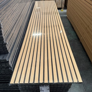 Pannelli Acustici Moderni per Studio in Legno Grigio Pino Quercia Noce a <span class=keywords><strong>Doghe</strong></span> Ecologici Riduzione del Rumore del 90% Riciclati Flessibili <span class=keywords><strong>Mobili</strong></span> per Ufficio - Product Image 1