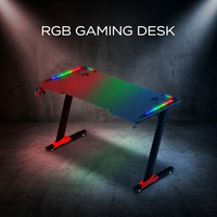 Bureau d'ordinateur ergonomique AOR pour cybercafé et esports, avec effets RGB multiples, panneau de qualité E0, vente en gros usine