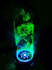 Chicha Écologique Portable avec Base Lumineuse Laser, Rechargeable par USB, en Plastique, Effet Miroir, Colorée, Coffret Cadeau - Product Image 4