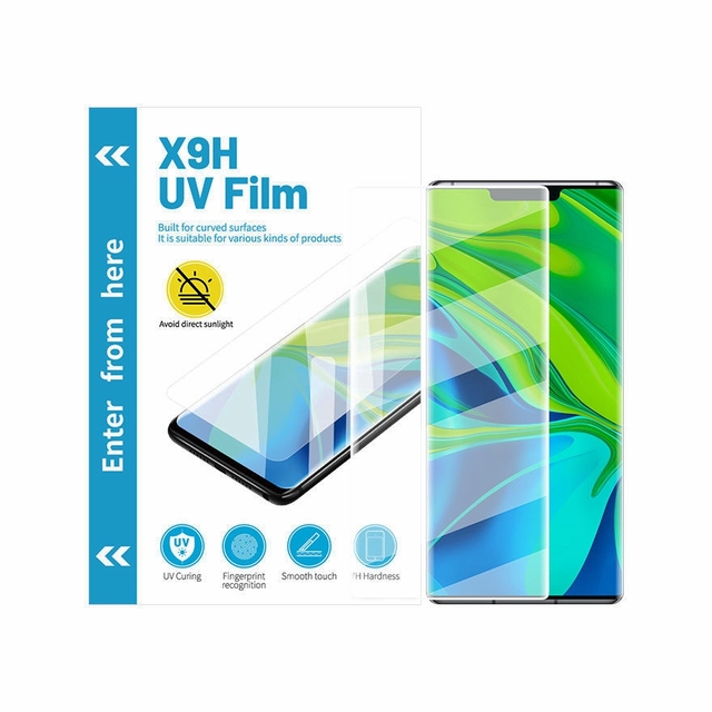 Hd Clear Phone Film 5H Anti Scratch Uv Curing Screen Protector Film for Curved Screen Phone