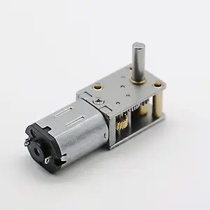 N20 Mini electronic DC brush motor with worm gearbox right angle