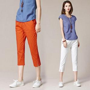 Short taille haute <span class=keywords><strong>en</strong></span> coton et <span class=keywords><strong>lin</strong></span> <span class=keywords><strong>blanc</strong></span> pour <span class=keywords><strong>femme</strong></span> Coupe ample surdimensionnée Respirant pour le printemps et l'été Tenue décontractée - Product Image 3