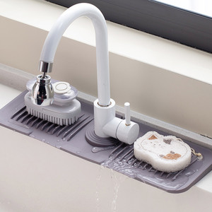 Hugebirds Hot Sale Silicone <b>Sink</b> Faucet <b>Mat</b> <b>for</b> <b>Kitchen</b> Drying Draining Pads Splash Guard Silicone Faucet <b>Mat</b> - Product Image 1