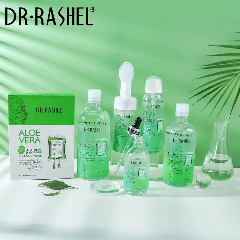 DR.RASHEL serie di pulizia per la cura della pelle liscia e idratante all'aloe Vera naturale