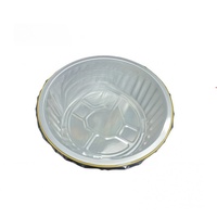 Boîtes à lunch jetables écologiques de qualité alimentaire en gros personnalisées, couleur or, en aluminium recyclé, couvercle en PET, contenants à emporter