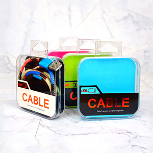 Wholesale Small Plastic USB Data Cable Clear Packaging Box