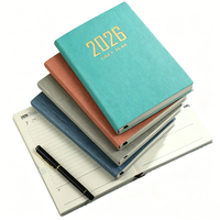 Nouveauté 2026 : Agenda imprimé A5 avec calendrier 365 jours, portable, en cuir, pour la planification quotidienne, papeterie pour l'école et le bureau