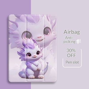 For 2024 for Xiaoxin <strong>Pad</strong> Plus Protective case 11inch Pro Tri-fold 10.6 for Tablet 6 Pro Cartoon Design - Product Image 5