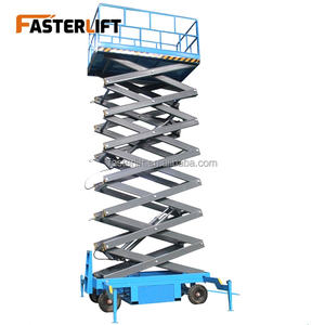 Platform Kerja Udara Elektro Hidrolik Fasterlift CE ISO 500kg, Perancah Mini Baja Paduan, Peralatan Dongkrak Hidrolik - Product Image 3