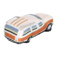 Poupée en peluche souple vintage en forme de voiture de surf Woodie, imprimé toile de break classique, jouet décoratif rembourré, souvenir de voyage à la plage