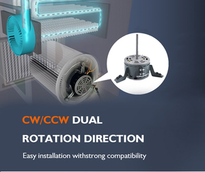 1/2 HP 1 giai đoạn 3 tốc độ 120V 1075 rpm W51-12BJA3-02 03143 0131f00022 HVAC Blower <span class=keywords><strong>Fan</strong></span> động cơ - Product Image 4