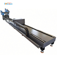 Mesin Pemotong Laser Serat Tabung Logam Otomatis 6m Raycus 2kw 3kw untuk Pemotongan Pipa Baja Kanal dan Baja Tahan Karat