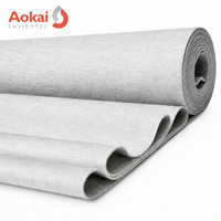 Tissu de filtration aérienne non tissé personnalisé, feutre aiguilleté, pour substrat de poinçonnage, résistant aux températures moyennes et élevées, en PET, Aramide, PPS, PTFE, Fibre de verre