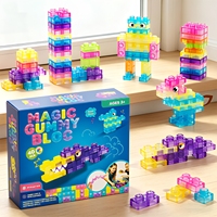 Bloques de Construcción Sensoriales Suaves, Juego de Juguetes de Construcción para Niños Pequeños, Montessori, Apilables, 40 Piezas, Tema de Paisajes, en Caja
