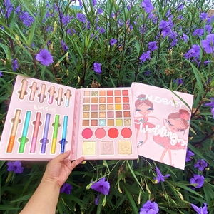 2-in-1 Vegan trang điểm yếu tố cần thiết Nude không thấm nước <span class=keywords><strong>Eyeshadow</strong></span> & ánh sáng lung linh kết thúc son bóng cho ngày & đêm sử dụng - Product Image 4