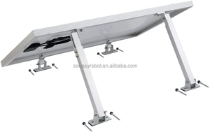 Supports de panneau solaire en aluminium Angle réglable Jambe avant Jambe arrière Toit plat Inclinaison Système de montage solaire - Product Image 2