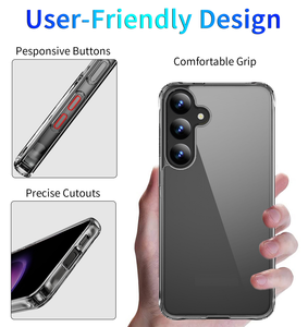 <span class=keywords><strong>Coque</strong></span> de téléphone hybride de luxe pour <span class=keywords><strong>Samsung</strong></span> <span class=keywords><strong>Galaxy</strong></span> S25 S24 S23 FE S20 S22 <span class=keywords><strong>S21</strong></span> <span class=keywords><strong>coque</strong></span> arrière rigide <span class=keywords><strong>ultra</strong></span> mince antichoc transparente en Tpu - Product Image 2