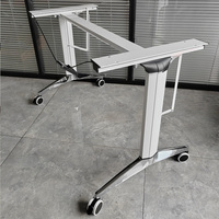 Pied de bureau pliant avec table pliante Table d'appoint, espace supplémentaire pour les accessoires