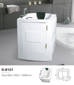 <span class=keywords><strong>Baignoire</strong></span> autoportante en acrylique blanc moderne à double accès (air hydro) <span class=keywords><strong>avec</strong></span> drain droit/<span class=keywords><strong>porte</strong></span> <span class=keywords><strong>pour</strong></span> hôtels et <span class=keywords><strong>personnes</strong></span> <span class=keywords><strong>âgées</strong></span> - Product Image 2
