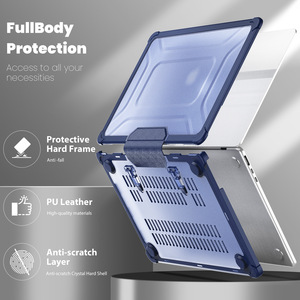 Nouveau design style anti-doigt avec couvercle de support pour <span class=keywords><strong>macbook</strong></span> air m2 <span class=keywords><strong>2022</strong></span> étui transparent <span class=keywords><strong>apple</strong></span> <span class=keywords><strong>macbook</strong></span> air m2 13.6 étui pour ordinateur portable - Product Image 2