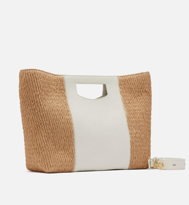 Top luxury leather women's <b>bag</b>, straw <b>bag</b>, custom logo handbag - Product Image 3