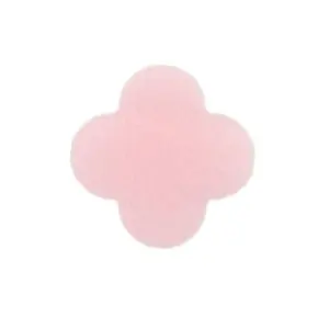 Hot Sale Synthetic Pink loose Gemstone Four Leaf Clover For Jewelry clover leaf gemstone loose bead