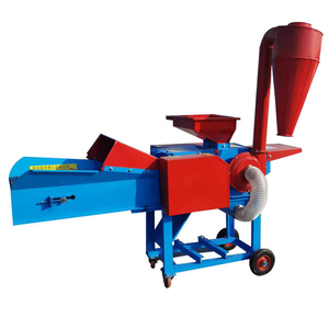 Machine à couper l'herbe compacte rouge avec moteur et bande transporteuse pour le traitement des matériaux secs et humides Capacité de traitement de 3 à 5 tonnes par heure - Product Image 6