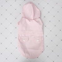Veste de pluie pour chien Juicepet avec capuche, poncho en PU imperméable, durable, léger, vêtements d'extérieur pour animaux de compagnie pour l'été et le printemps