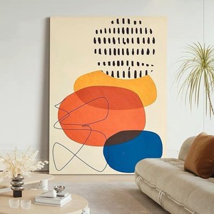 Contemporary Abstract Art Painting Modern Minimalist Wall Decor Rectangle Print For Living Room Entryway <b>Hanging</b> Decor - Product Image 4