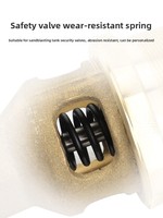 Vanne de sécurité en cuivre pour réservoir de sablage mobile, vanne de commande pneumatique à filetage lisse, accessoire de sablage haute résistance à l'usure