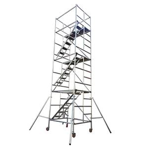 Andamio Móvil Estable de 3-16 m para Trabajos en Altura, Torre de Escalera Telescópica de Aleación de Aluminio - Product Image 4