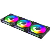 Ventilateur carré LED RGB tout-en-un 5V avec contrôle PWM intégré pour boîtier d'ordinateur et système de refroidissement liquide