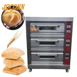 Mesin Ovening Elektrik untuk Pemanggang Roti/Mesin Oven Pemanggang Roti Gas/Oven Pizza Kue Dek Dapur Komersial