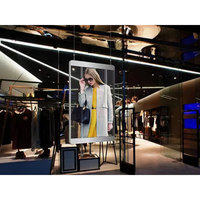 Écran d'affichage LED transparent en verre pour vitrine