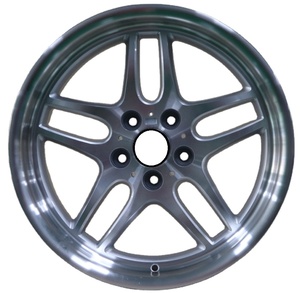 Llanta de rueda de aleación de plata cóncava de labio profundo de 17-18 pulgadas escalonada 5 agujeros 5X120 Compatible con M3 M5 E60 coches antiguos para <span class=keywords><strong>BMW</strong></span> Ready <span class=keywords><strong>Stock</strong></span> - Product Image 1