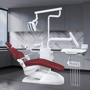 Kursi Dental Klinik Mobil Tiongkok Pilihan Dua Warna Logam Peralatan Kursi Dental Unit Dokter Gigi Kualitas Terbaik