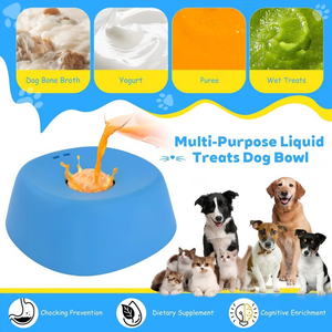 Gamelle liquide pour chien avec boule roulante en ABS, alimentation lente, antidérapante, motif uni personnalisé - Product Image 2