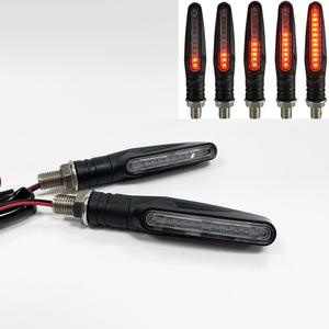 En Stock Moto 12 LED Clignotants Clignotant Queue Lumière Circulaire Moteur Clignotant Feux de Direction Indicateur d'Arrêt Signal IP68 - Product Image 4