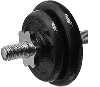 Haltères à tête ronde d'haltérophilie, vente en gros, équipement de gymnastique, ensemble d'haltères réglables avec poids de 10kg