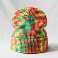 Gorro de Invierno Personalizado por el Fabricante, Multicolor, con Puño, Bordado, Etiqueta Tejida con Logotipo, Gorro de Punto