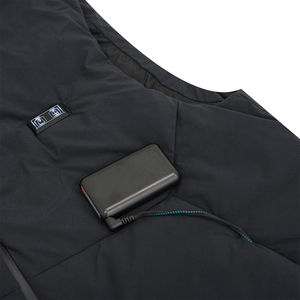 Áo giữ nhiệt nam 2025, áo khoác không tay có sưởi, lót lông cừu, khóa kéo, dành cho mùa đông - Product Image 5