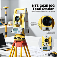 Estación Total sin Reflector South NTS-362R10g de Alta Precisión, Instrumento Electrónico de Topografía de Largo Alcance 1000m para Medición y Levantamiento